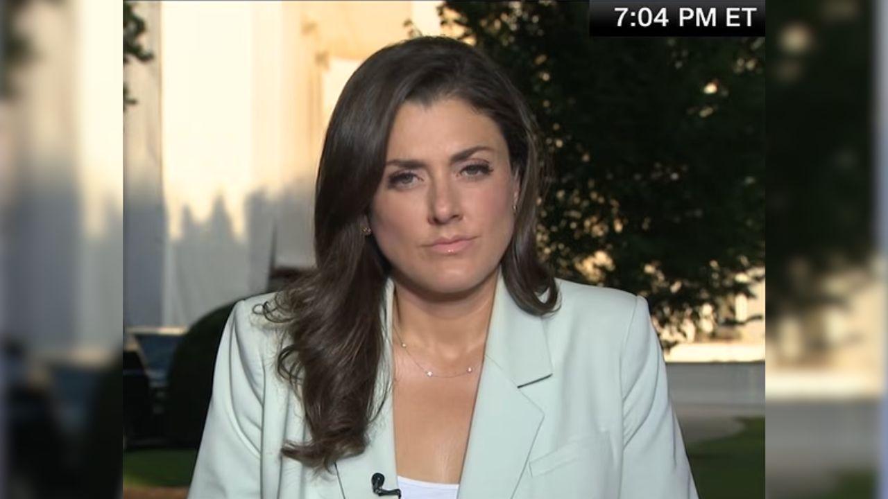 Image of The White House Rapid Response account attacked CNN reporter Kristen Holmes after she questioned Donald Trump about Natalie Harp.