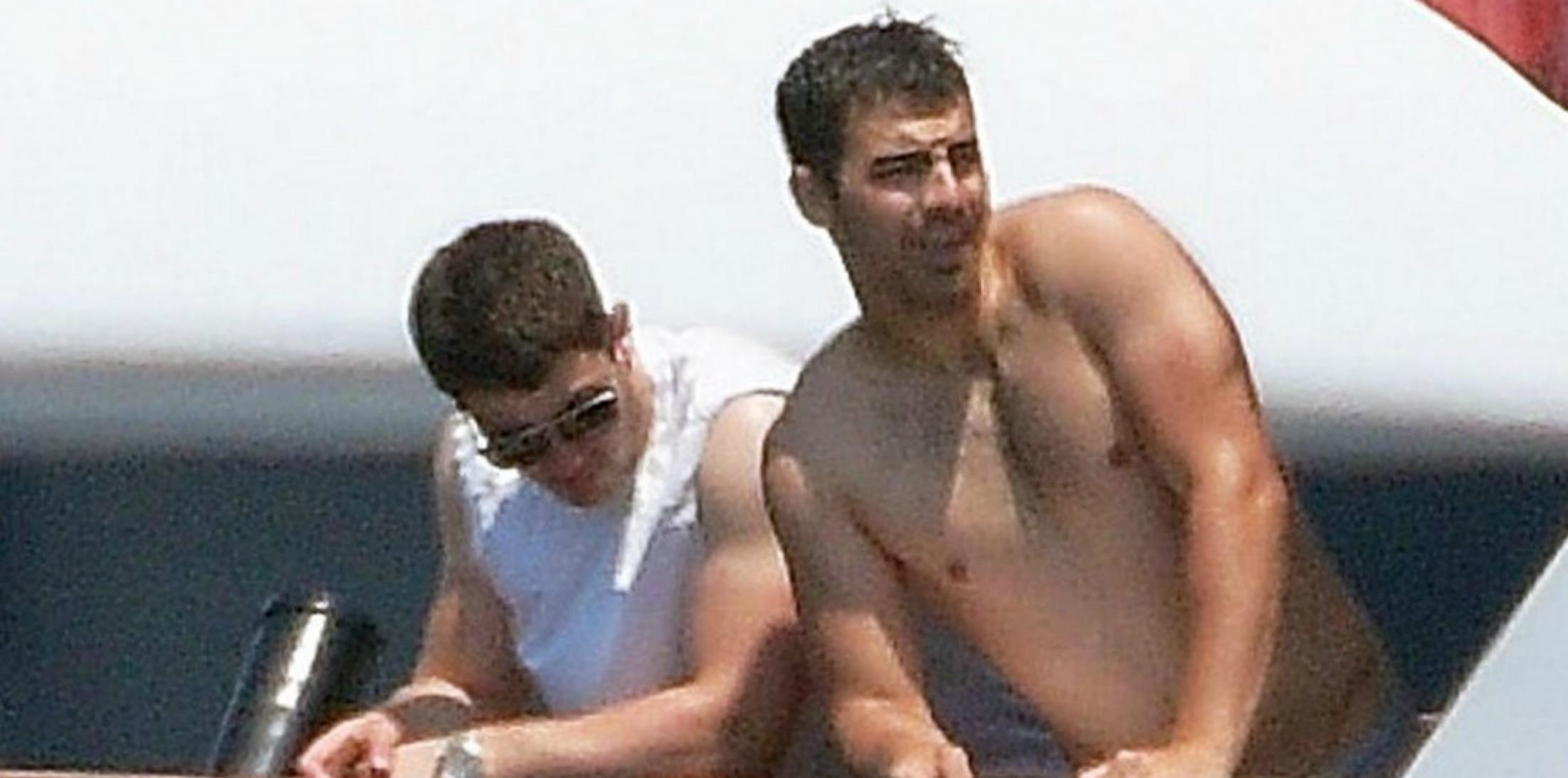 Nick Joe Jonas Shirtless Abs Yacht Photos Long