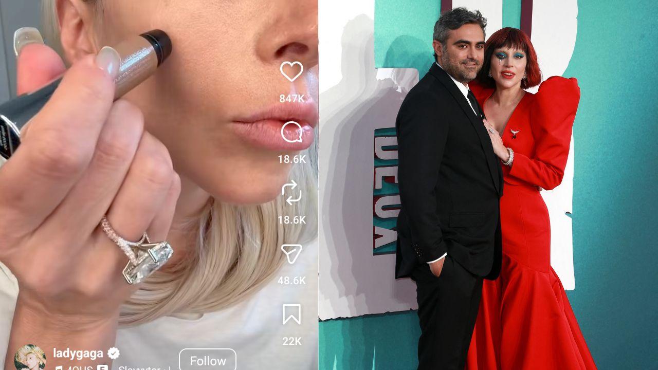 image of Gaga is engaged to Polansky, who gifted her the huge ring seen in the Reel.