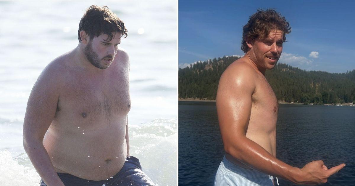 image of Christopher Schwarzenegger showed off his toned physique.