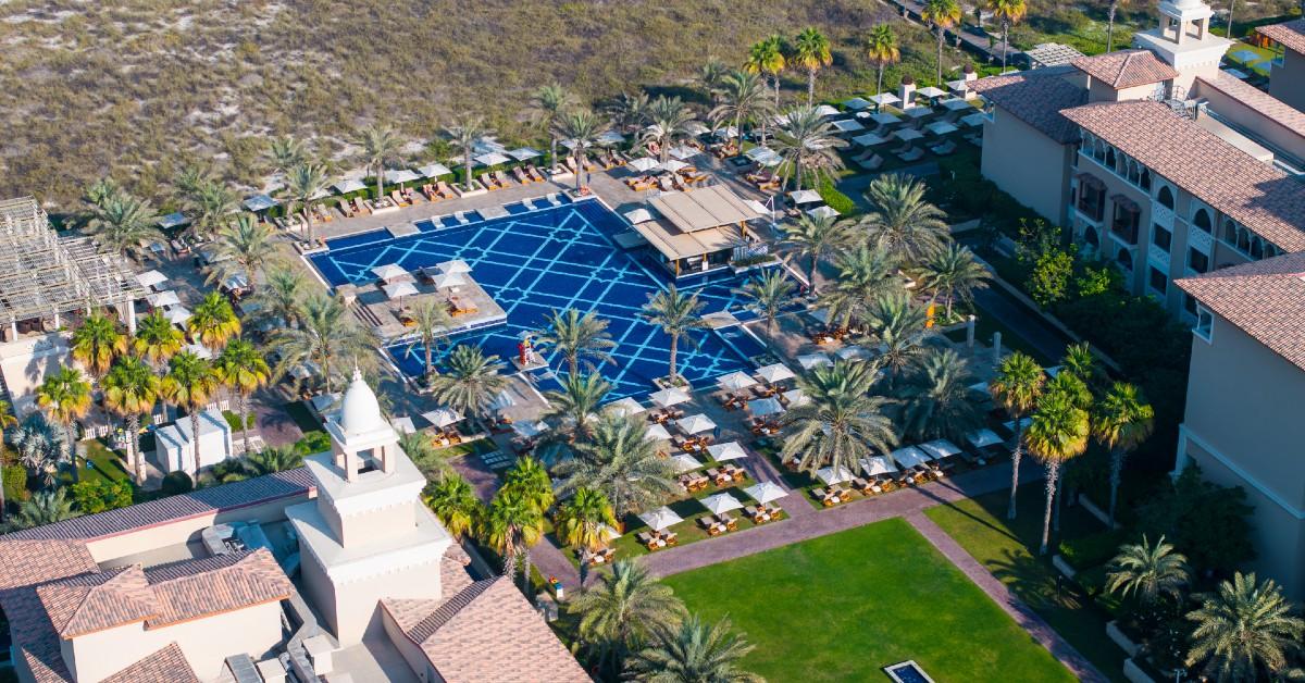 image of The hotels are gorgeous in Abu Dhabi.
