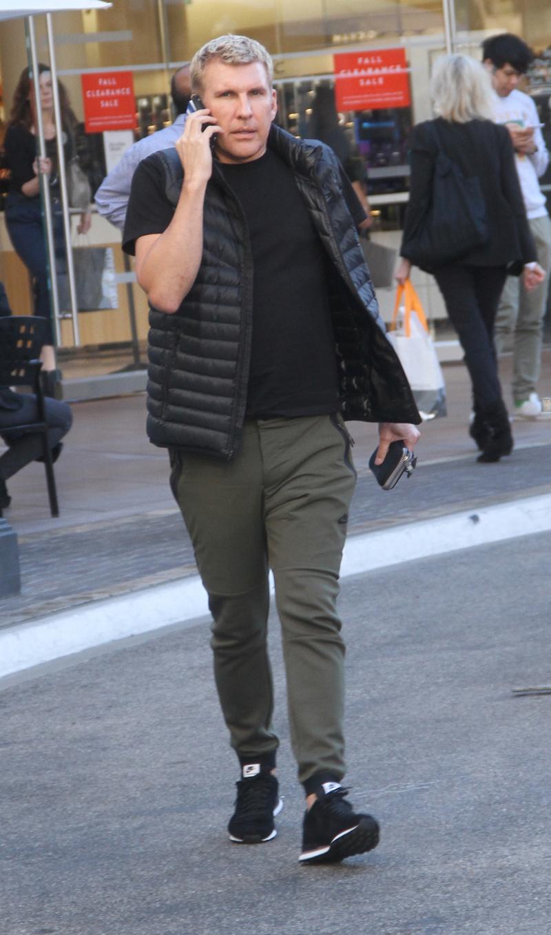 Todd Chrisley goes shopping at the Grove in Hollywood