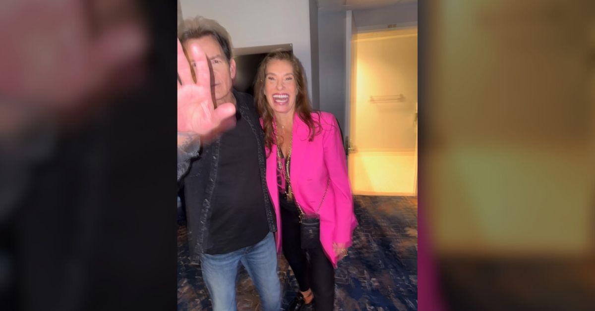 image of Charlie Sheen and Dolly Fox have grown close again, and she shared a photo of them on Instagram.