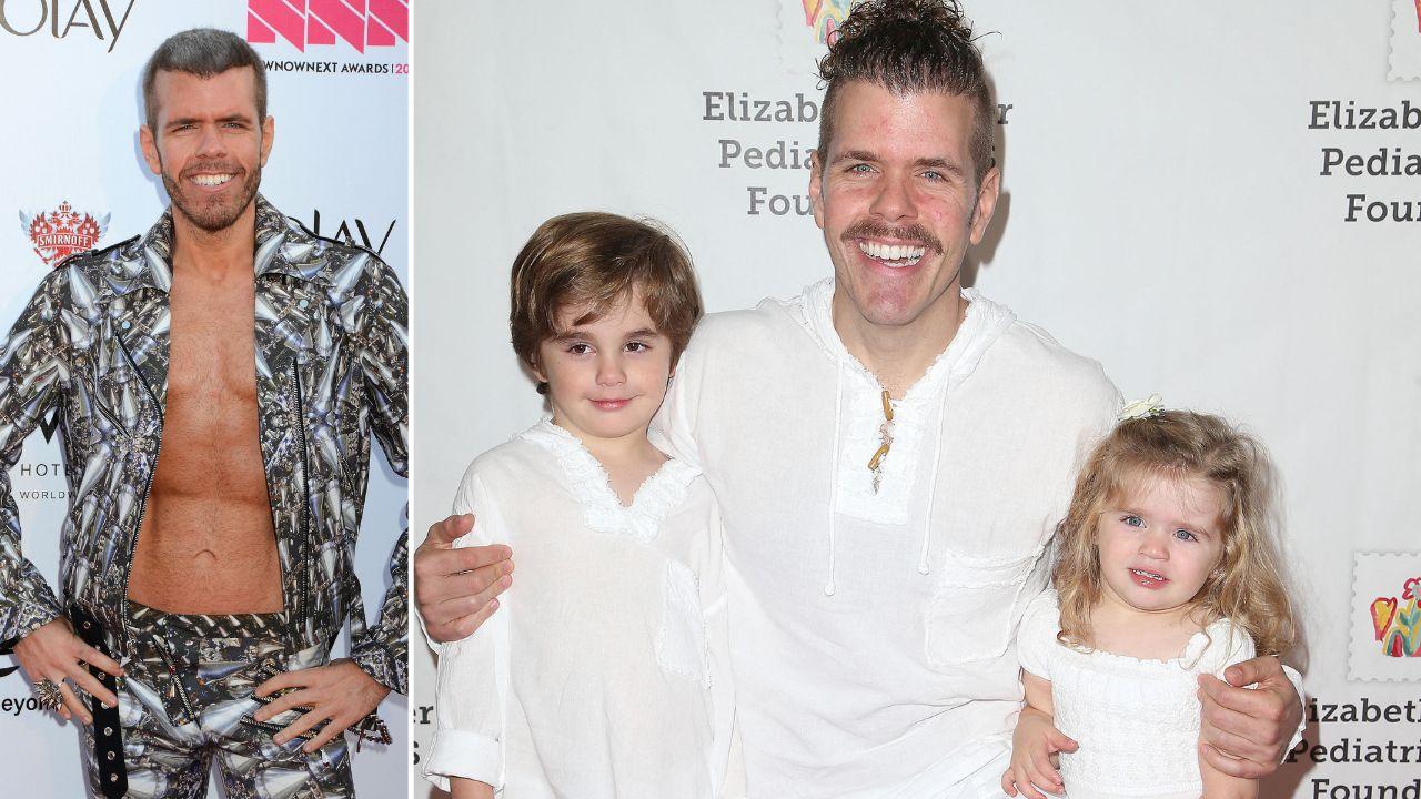 Image of Perez Hilton with his kids