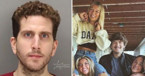 split photo of bryan kohberger and his four victims