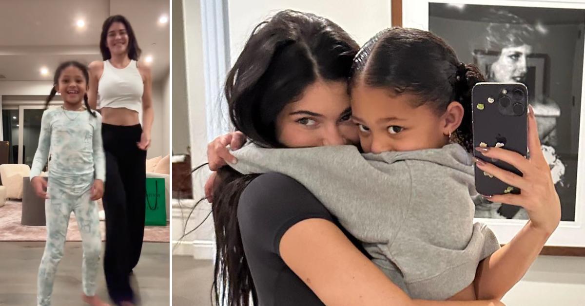 Photos of Kylie Jenner and her daughter, Stormi.