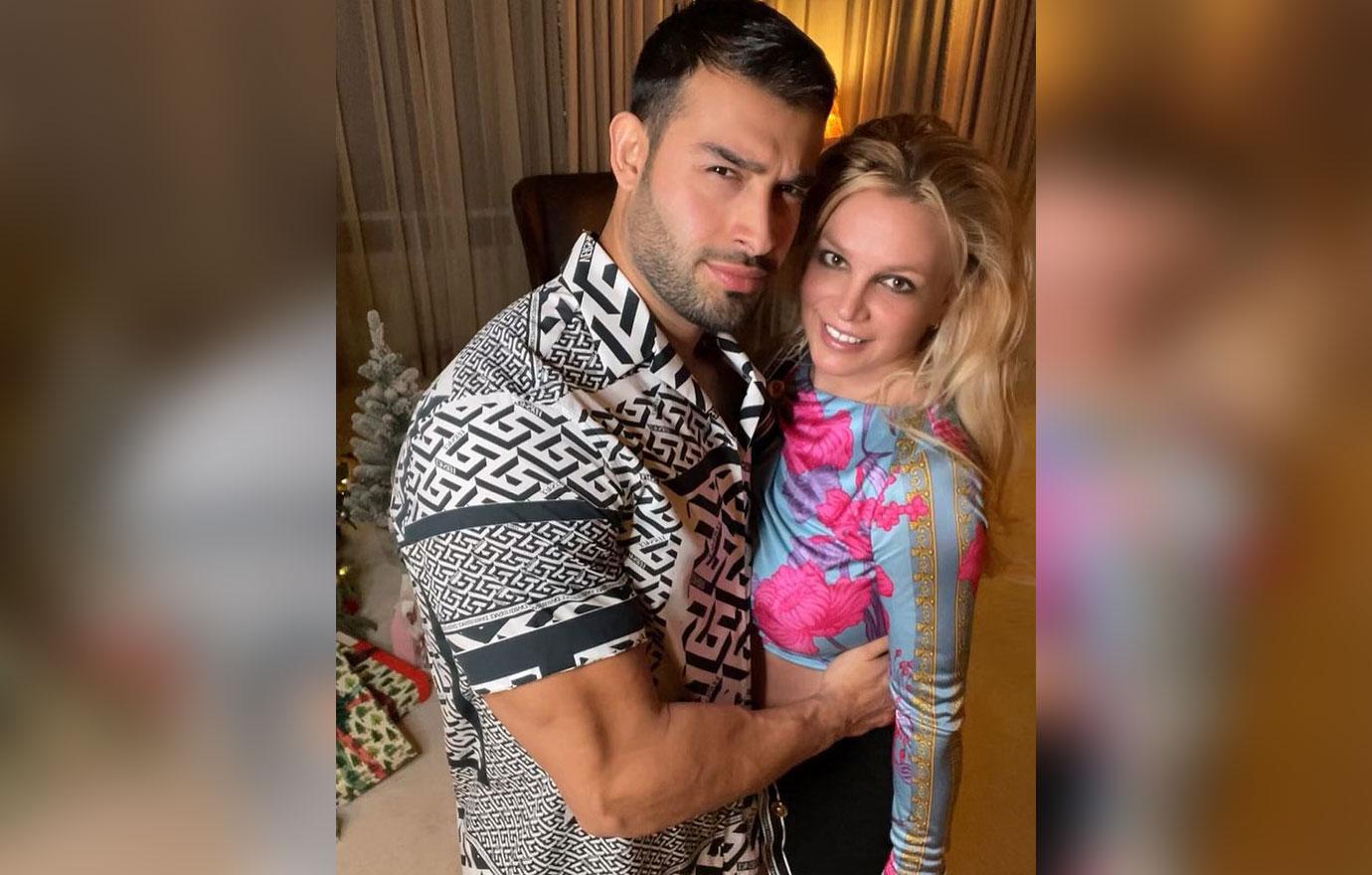 britney spears and sam asghari have a romantic post holiday date night