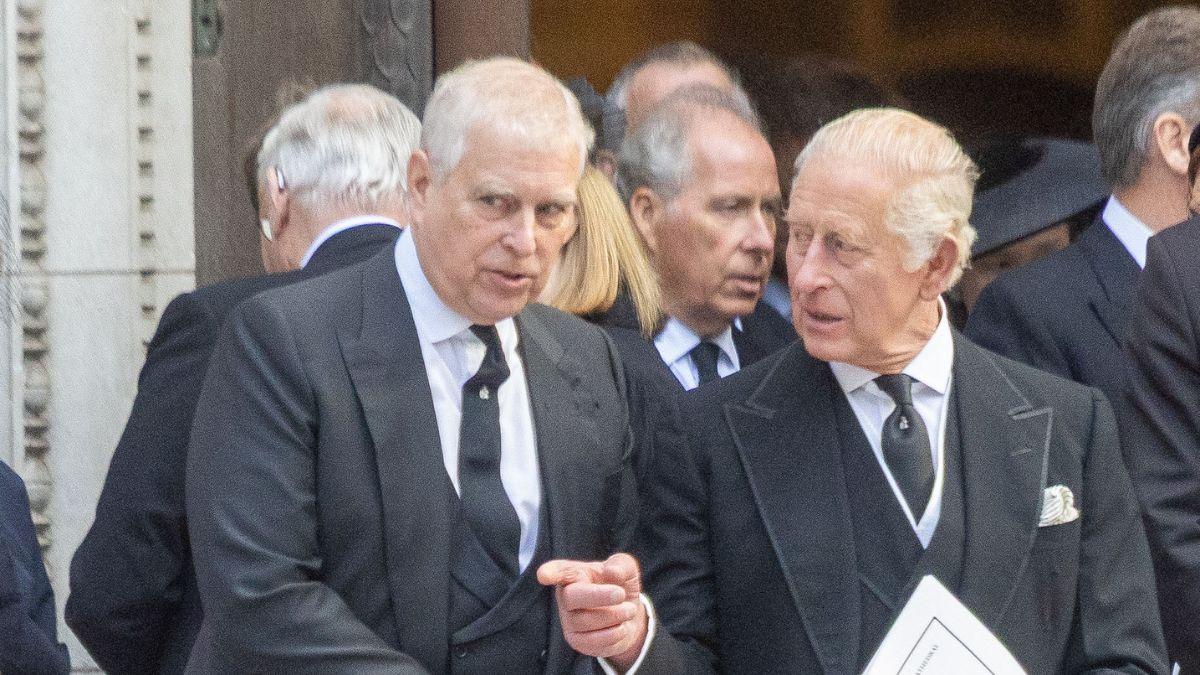 image of prince Andrew and King Charles