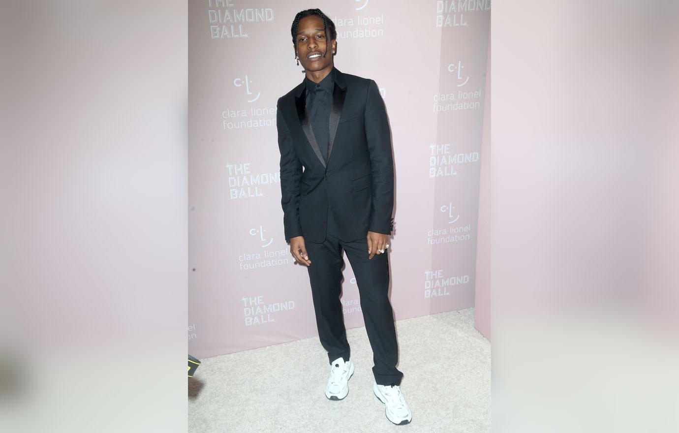 ASAP Rocky Arriving At Rihanna's 4th Annual Diamond Ball