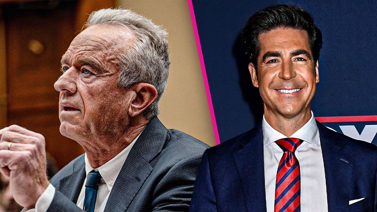 Split photo of Robert F. Kennedy Jr. and Jesse Watters