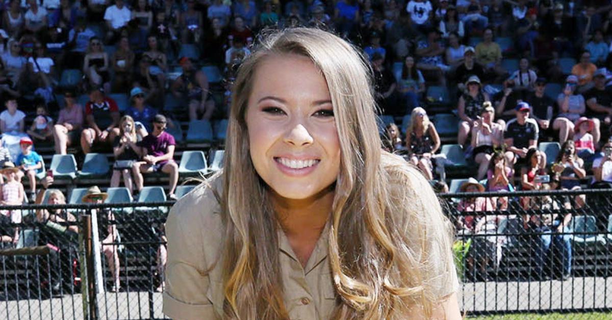 pregnant bindi irwin glimpse daughter jungle themed nursery photo