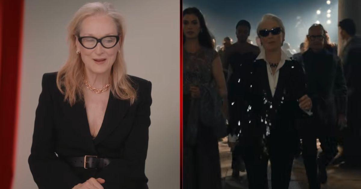 image of Meryl Streep joked that she’d like to see the athlete walk in stilettos on cobblestones in Milan.