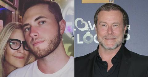 Photo of Mary Jo Eustace with son Jack and an image of Dean McDermott