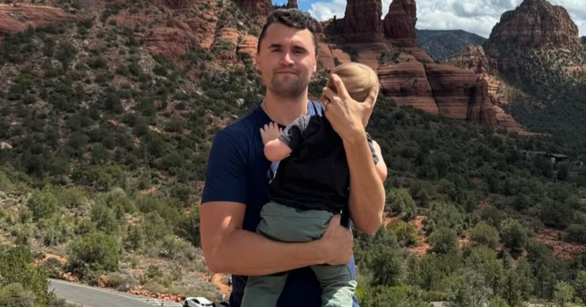 Image of Charlie Kirk was a father to his daughter, Sarah Rose, 3, and a 15-month-old son.