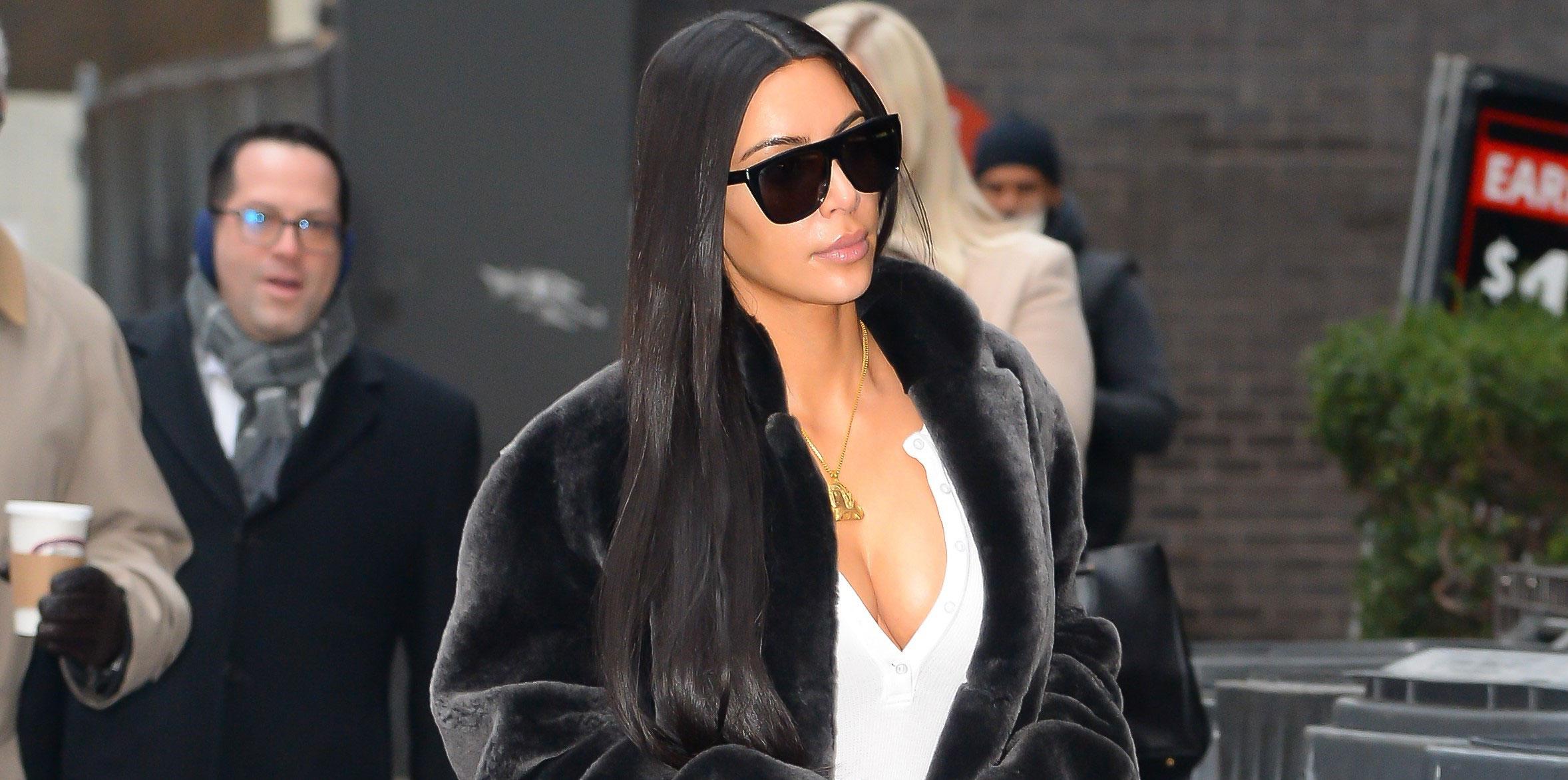 Kim kardashian fur coat photos nyc 11