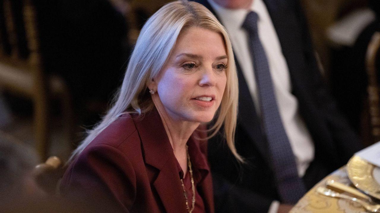 image of Pam Bondi, the former attorney general, attracted attention over her personal life following reports of changes to her professional position in the Trump administration.