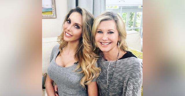 olivia newton johns daughter chloe lattanzi believes spirit appeared photos