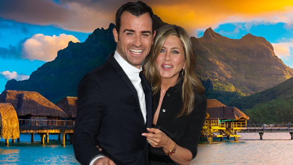 Jennifer aniston justin theroux honeymoon resort photos