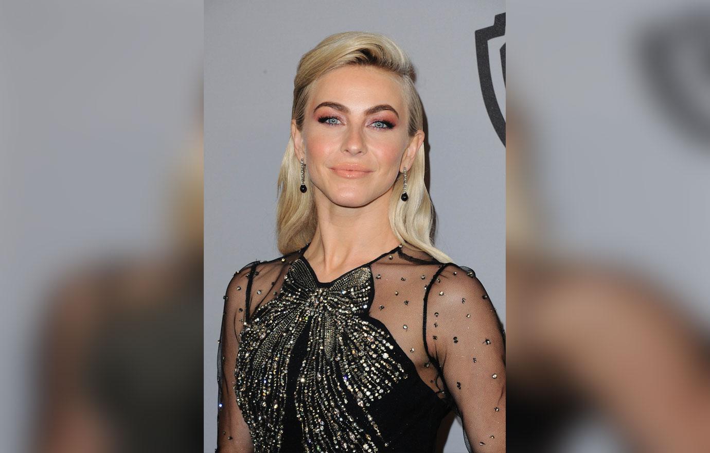 Julianne hough in black mesh dress