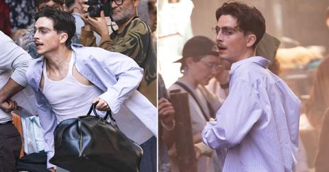 Composite photo of Timothée Chalamet.