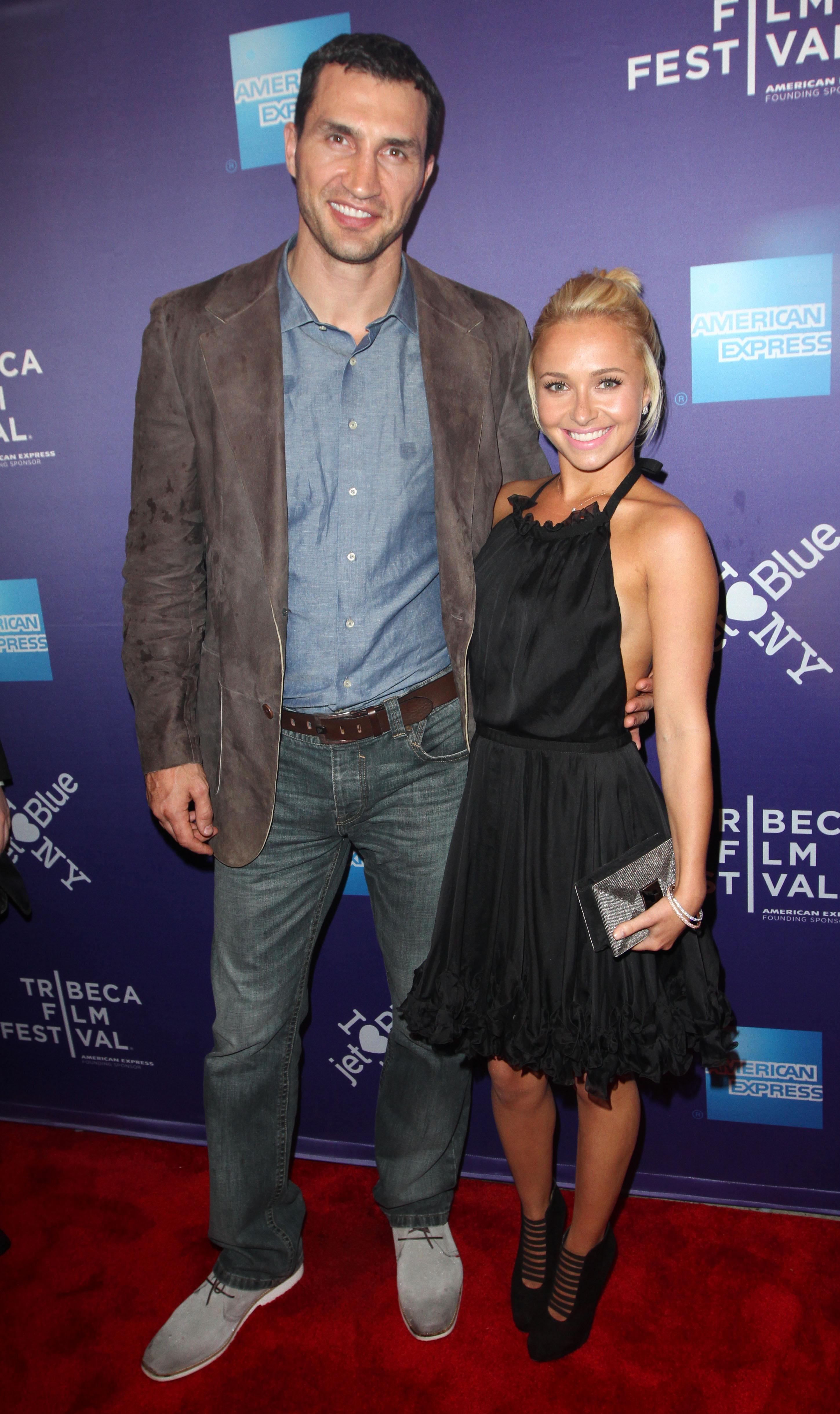 Hayden Panettiere and Wladimir Klitschko attend the premiere of &#039;Klitschko&#039; in NYC