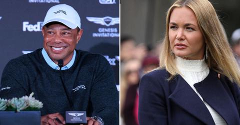 image split of tiger woods and Vanessa trump