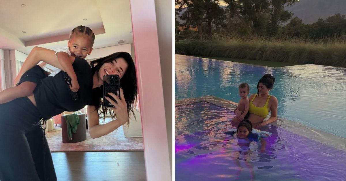 Image of Kylie Jenner shares children Stormi and Aire with ex Travis Scott.