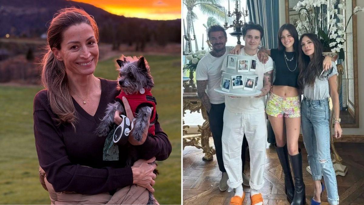 Composite photo of Rebecca Loos, Brooklyn Beckham, David Beckham, Victorai Beckham and Nicola Peltz