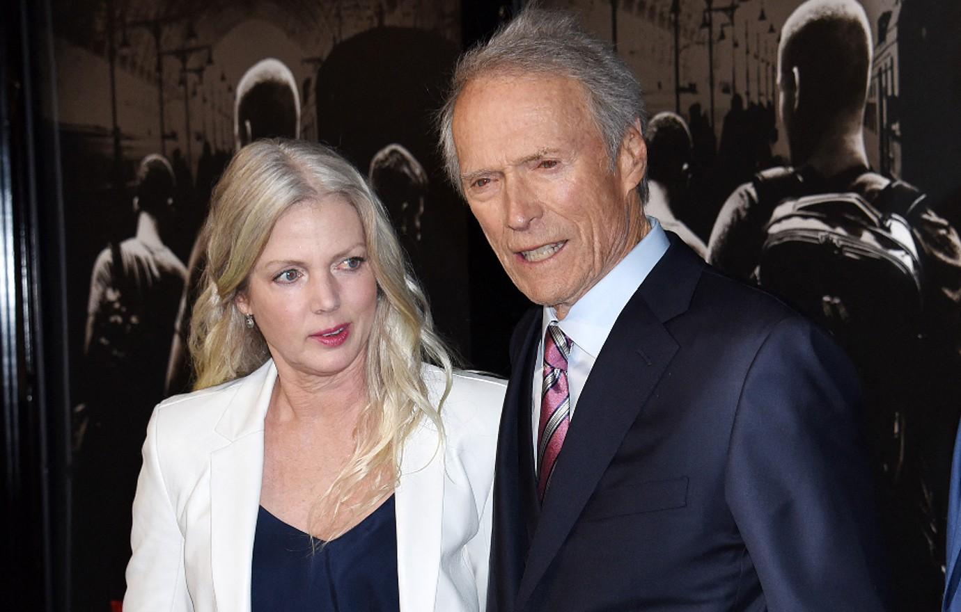 A photo of Christina Sandera and Clint Eastwood.