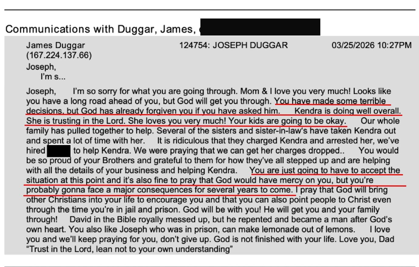 image of Joseph Duggar was arrested on March 18. 