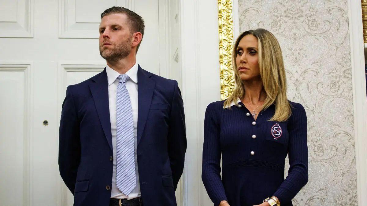Photo of Eric and Lara Trump began dating in 2008.