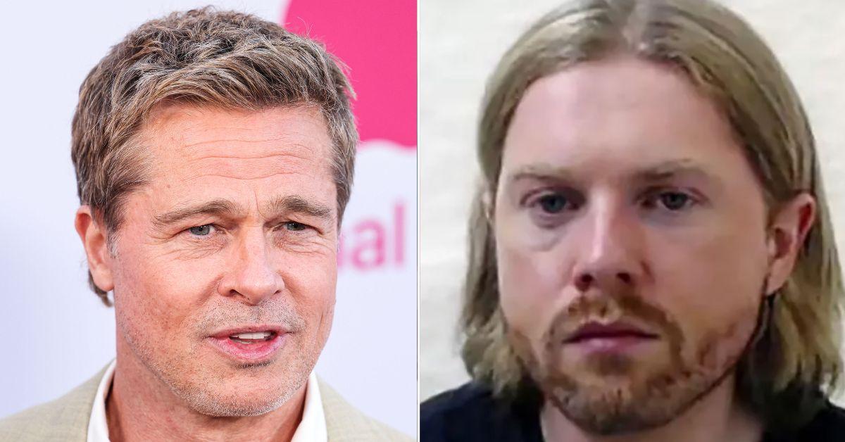 Composite photo of Brad Pitt and Luke Ford