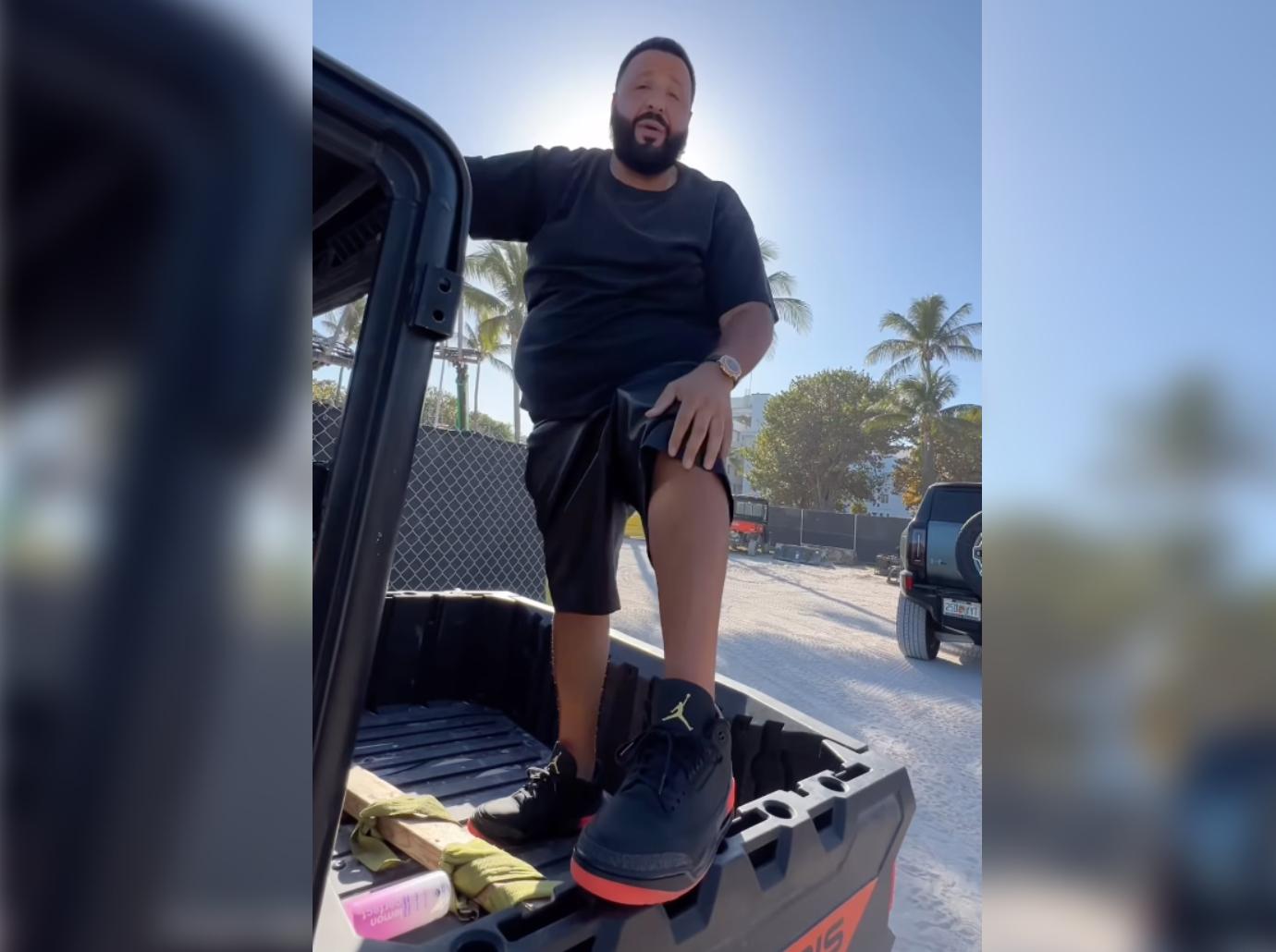 dj khaled ridiculed security carry him shoes dirty