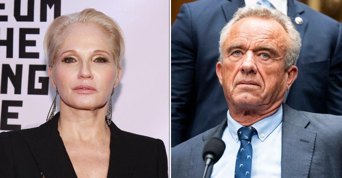 Composite photo of Ellen Barkin and Robert F. Kennedy Jr.