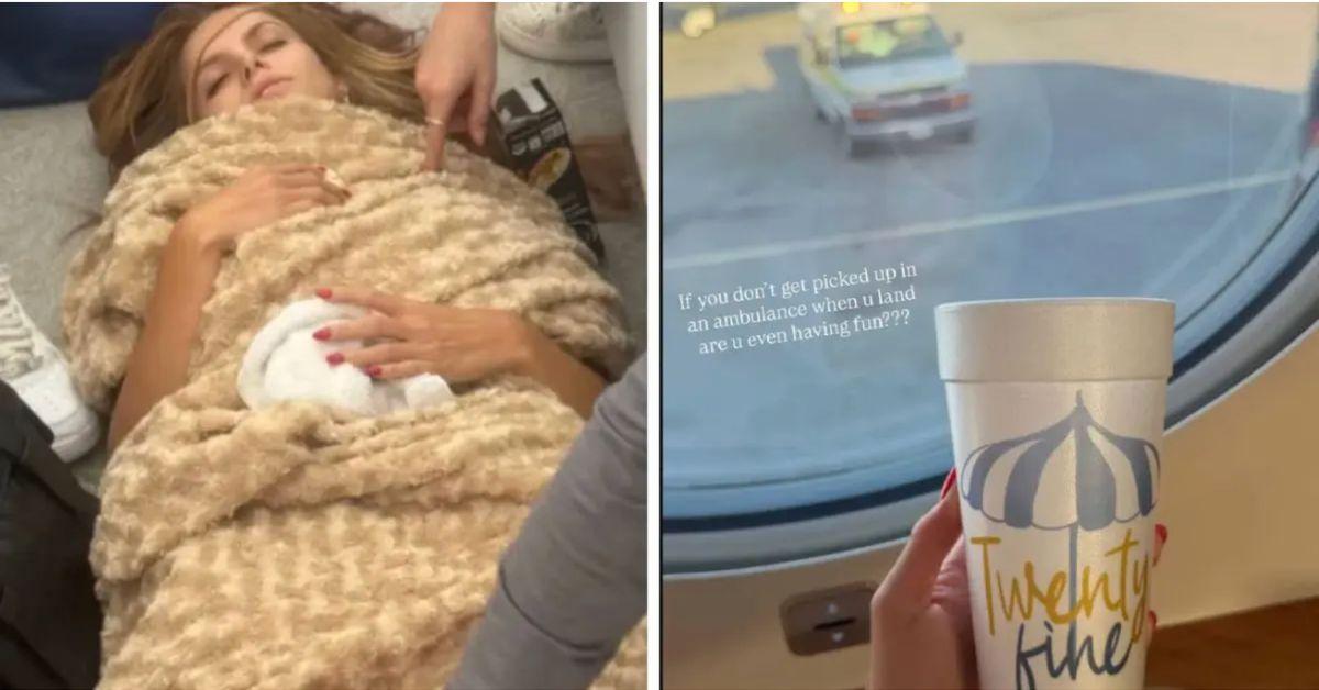 image of The reality star suffered from food poisoning during her trip.