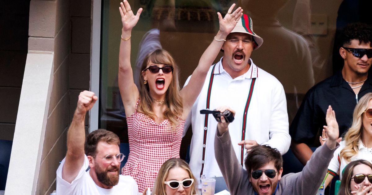 Image of Taylor Swift and Travis Kelce frequently pack on the PDA in public.