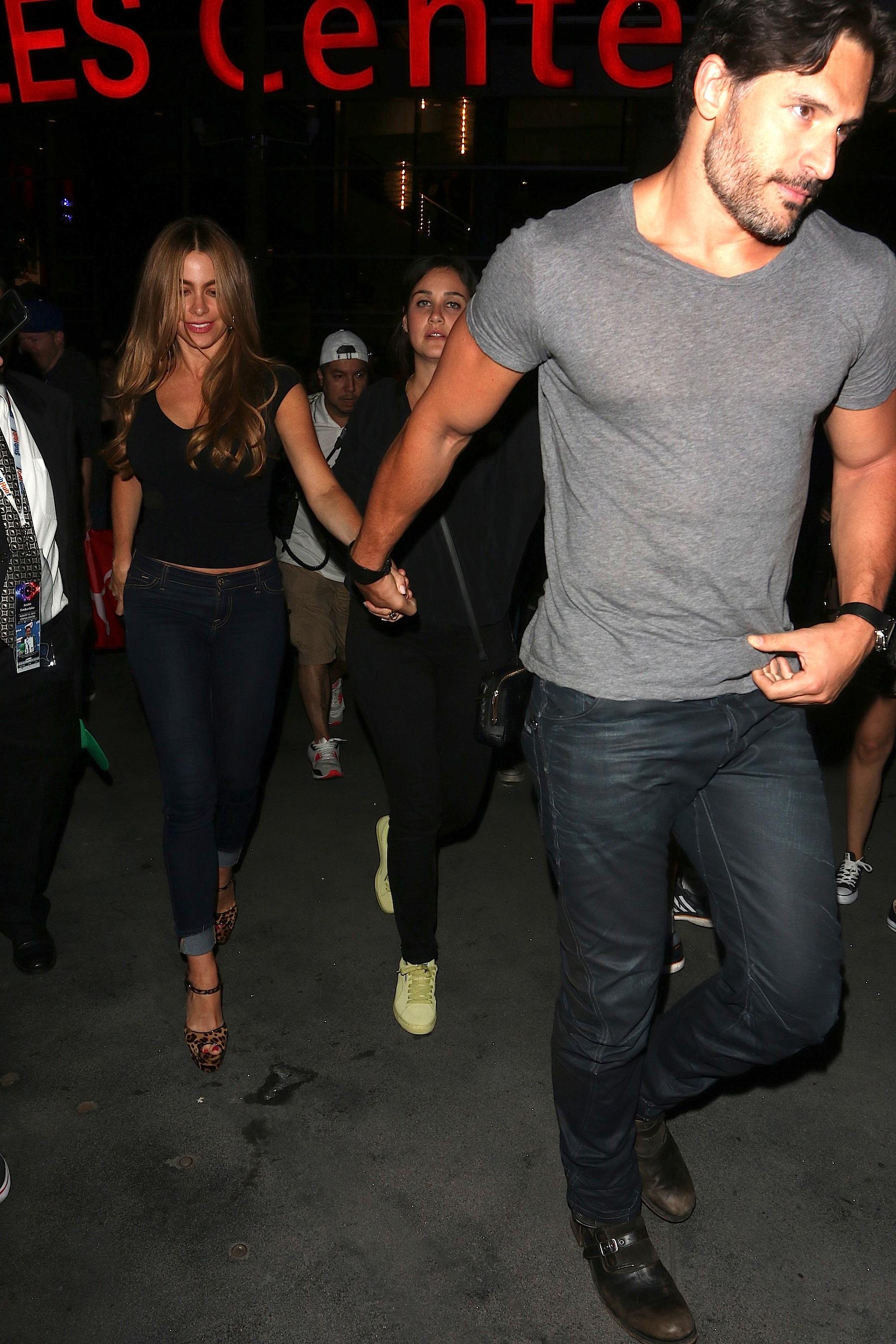 Sofia Vergara and Joe Manganiello leave the Justin Timberlake concert