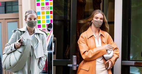 rosie huntington whiteley looks chic as she steps out in nyc ok