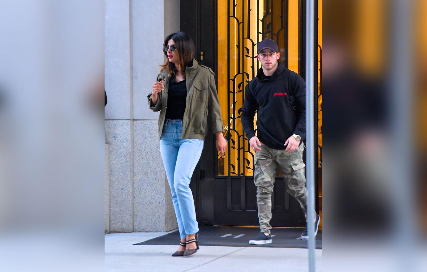 EXCLUSIVE: Nick Jonas and Priyanka Chopra seen out and about in Manhattan