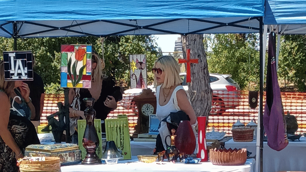 Image of Tori Spelling first spoke about their divorce on an episode of her podcast. 
