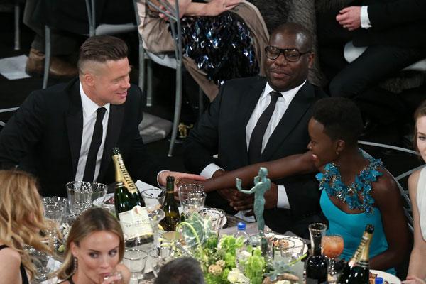 brad pitt crushing on co star lupita nyongo