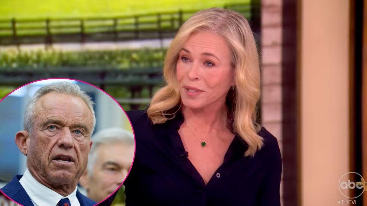 Composite photo of RFK Jr. and Chelsea Handler