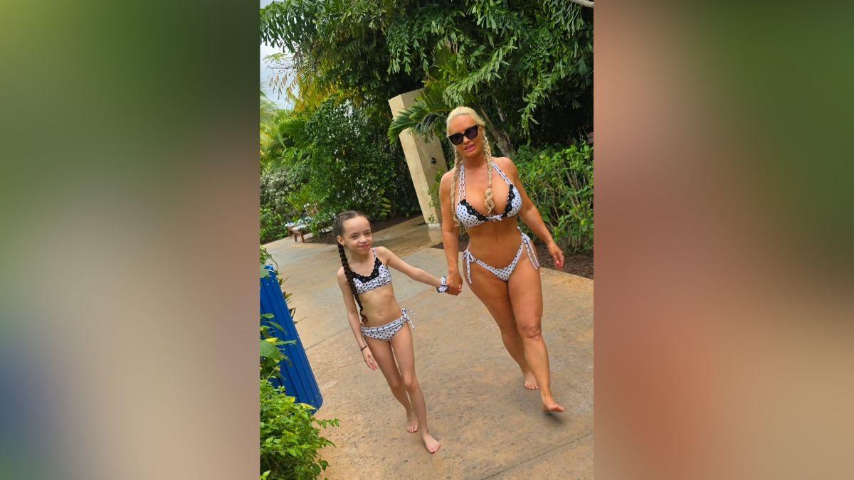 Image of Coco Austin is vacationing in the Bahamas.