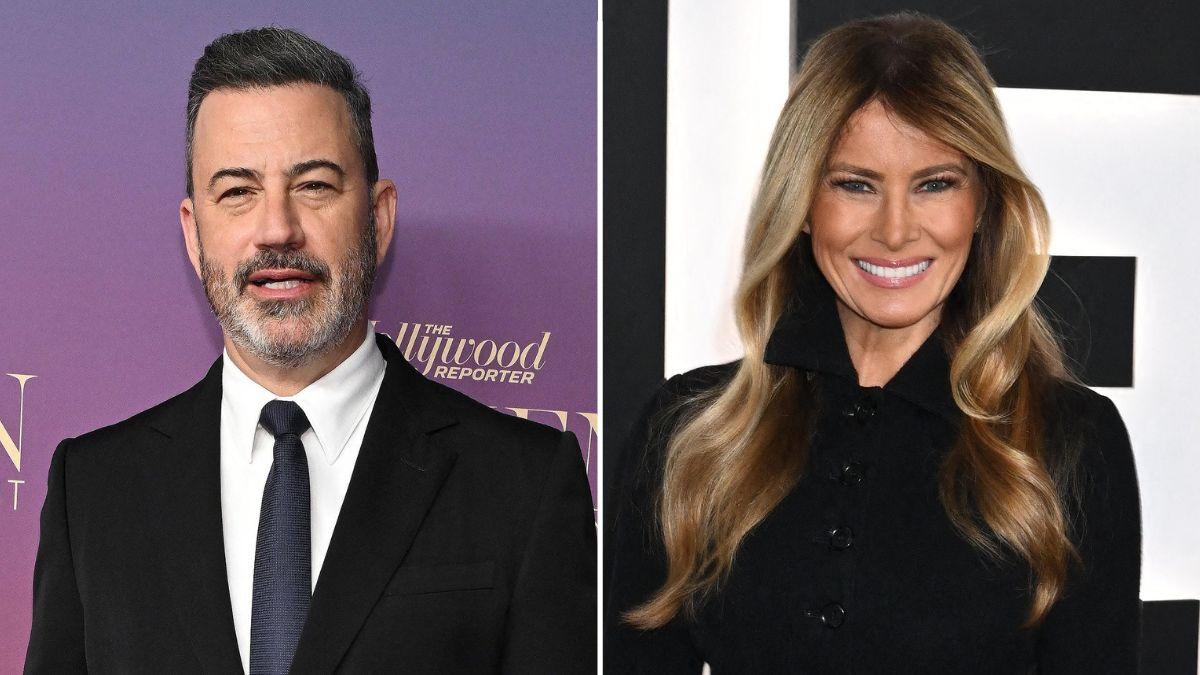 Photo of Jimmy Kimmel and Melania Trump