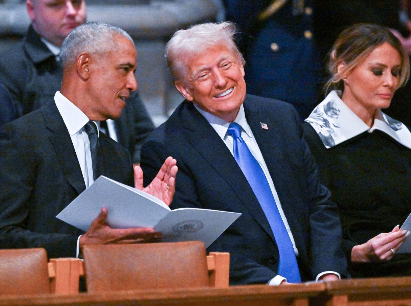 Photo of Barack Obama and Donald Trump