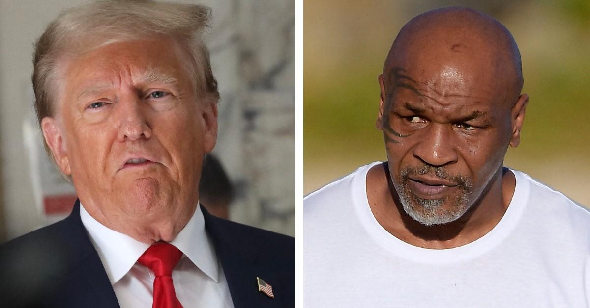 donald trump thanks mike tyson maga shirt edited photo pp