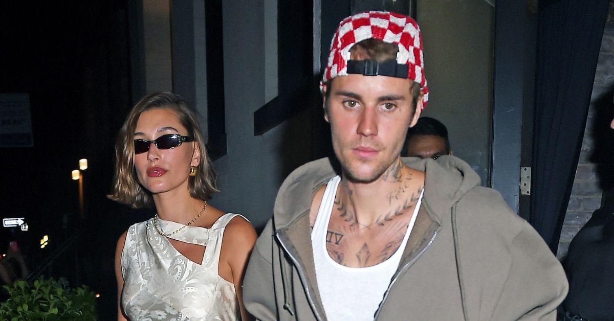 image of Hailey Bieber shut down divorce rumors in a July interview.