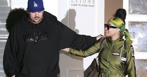 Rob Kardashian & Blac Chyna Share Some PDA In Beverly Hills