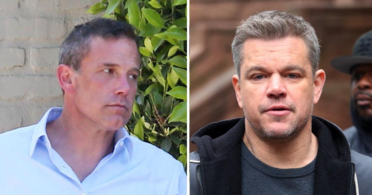 Composite photo of Ben Affleck and Matt Damon. 