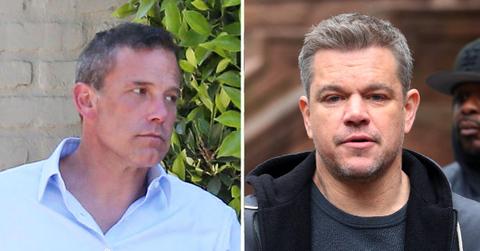 Composite photo of Ben Affleck and Matt Damon.